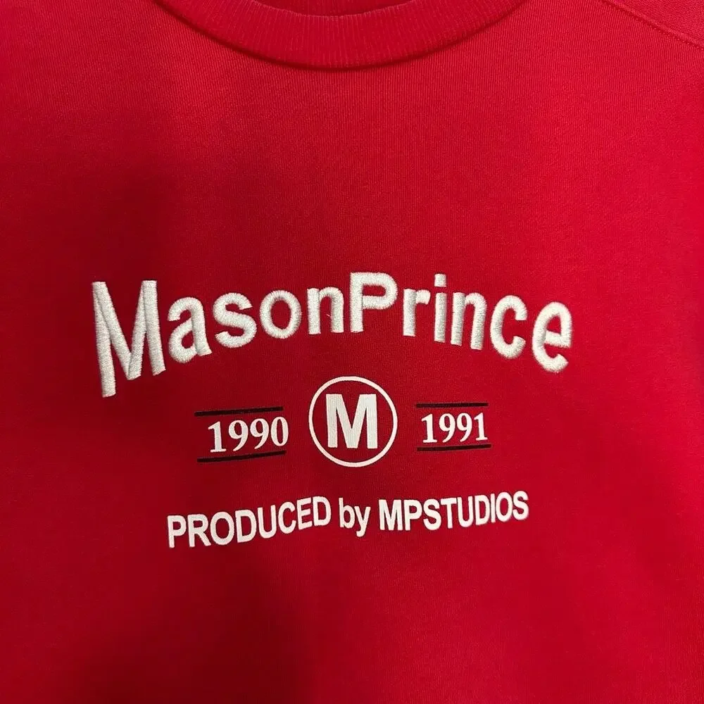 MasonPrince M.P. Studios Crewneck Sweater‎ Luxury Hoodie Sweatshirt Logo Size 1